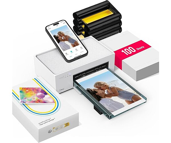 Liene M100 4x6'' Photo Printer, Portable Instant Printer for iPhone Android
