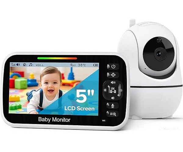 GoodBaby 5 Inch Baby Monitor with Camera and Audio, No WiFi