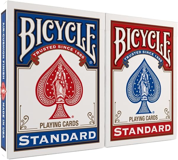 Bicycle Playing Cards 2 Pack Standard Poker Size Red Blue