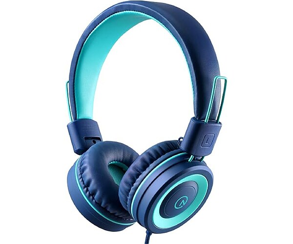 noot products K11 Kids Headphones Wired 3.5mm Jack Navy/Teal