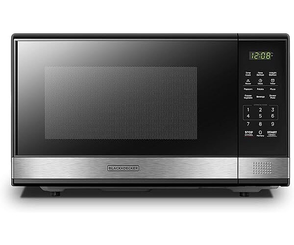 BLACK+DECKER Microwave Oven Countertop, 1.1 Cu.Ft, 1000W, Stainless Steel