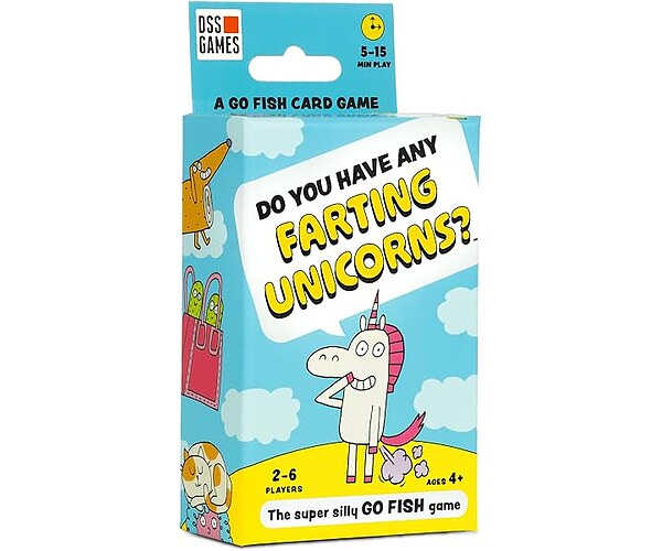 DSS Games Do You Have Any Farting Unicorns? Go Fish Card Game | Ages 4+