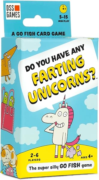 DSS Games Do You Have Any Farting Unicorns? Go Fish Card Game | Ages 4+
