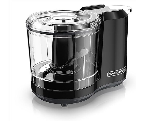 BLACK+DECKER 1.5-Cup Electric Food Chopper, One Touch Pulse, 150W Motor