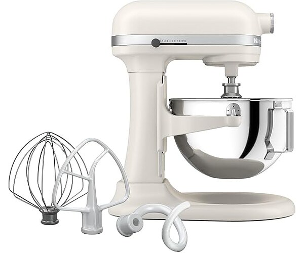 KitchenAid 5.5-Qt Bowl-Lift Stand Mixer KSM55, Porcelain White
