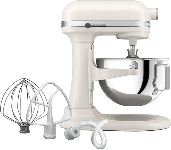 KitchenAid 5.5-Qt Bowl-Lift Stand Mixer KSM55, Porcelain White