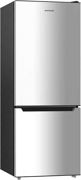 BANGSON 7.1 Cu.Ft Refrigerator with Bottom Freezer Silver
