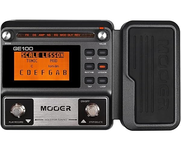 MOOER GE100 Multi-Effects Guitar Pedal 80 Presets, 66 Effects