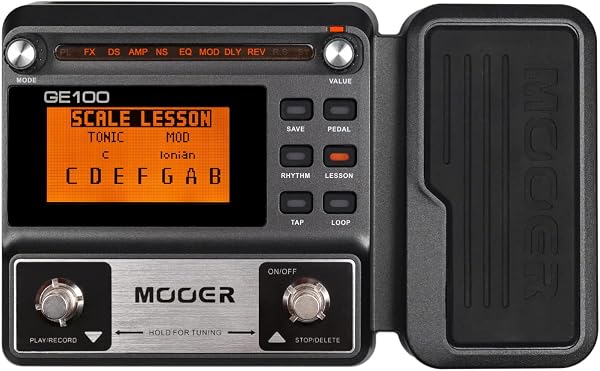 MOOER GE100 Multi-Effects Guitar Pedal 80 Presets