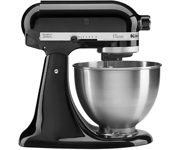 KitchenAid Classic Series 4.5-Qt Tilt-Head Stand Mixer K45SS, Onyx Black