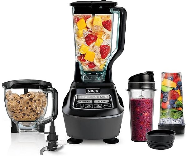 Ninja Kitchen System Pro 1500W 72oz Pitcher 8-Cup Black BL770