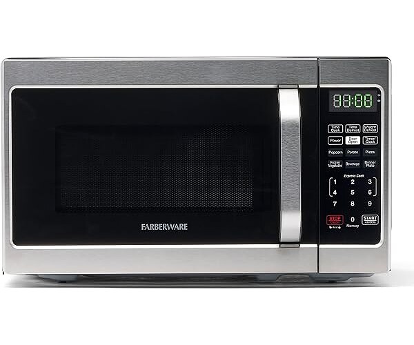 Farberware Countertop Microwave Oven 0.7 cu.ft. 700 Watts, Stainless Steel