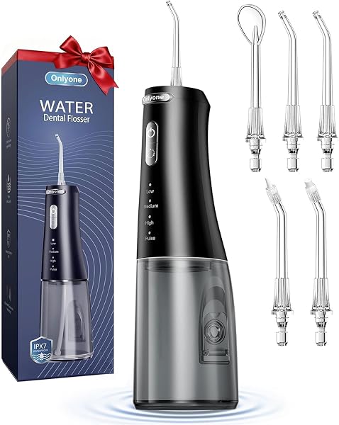 Onlyone Water Flosser with Adjustable Water Pressure for...