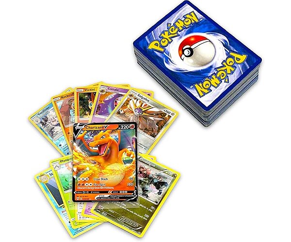 Pokémon 50+ Official Cards Collection with 5 Foils and at Least 1 Rarity
