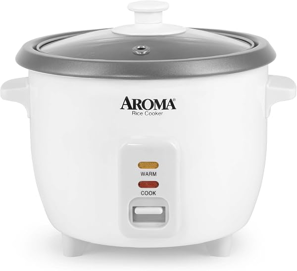 AROMA Rice Cooker, 3-Cup Uncooked / 6-Cup Cooked, Small Rice Cooker